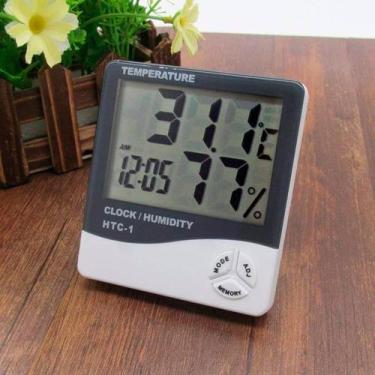 Imagem de Higrômetro Digital Com Medidor De Temperatura E Umidade
