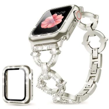 Imagem de Pulseira Mesime Compatível com Apple Watch 38-45mm - Com Capa