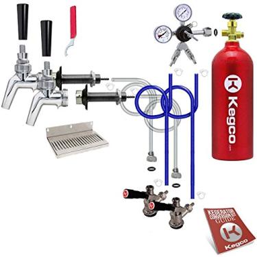 Imagem de Kegco Kit Kegerator 3P2PSCK-5T, 2 torneiras, aço inoxidável
