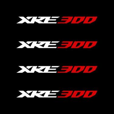 Imagem de Adesivo Premium De Roda Interno XRE 300 - Branco Vermelho - Jhow Adesi