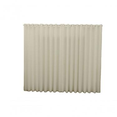 Imagem de Cortina 2,80x1,80 Sala Quarto Cozinha Varão Voil Microfibra Cor:xadrez Bege