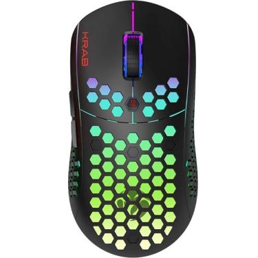 Imagem de Mouse Gamer Sem Fio Krab Kbgmd30 Dual Shadow Backlight - Preto