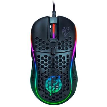 Imagem de Mouse Gamer Elg Flkm003 Flakes Power Air - 8 Botoes - 7200 Dpi - Led - Preto