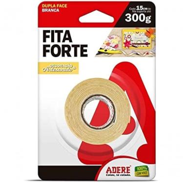 Imagem de Fita Banana Espuma Dupla Face Adere - 12mmx1.5m 300g A C-d 7cm