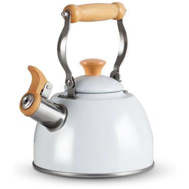 Imagem de Chaleira de Chá 1.5L com Apito, branca, ROCKURWOK, Branco