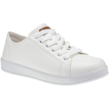 Imagem de Tênis Branco Feminino Casual Basic Dia a Dia Confortável Sapatênis Lóris Star 7801 (Branco, BR, Adulto, Numérico, 34)