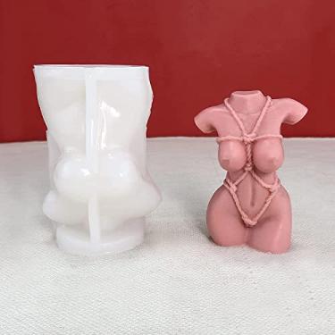 Imagem de SlowlyTalk Moldes Para Velas - Molde De Silicone Fazer Velas, 3D Faça Você Mesmo, Cera Soja, Abelha, Vela Perfumada, Presentes O Dia Dos Namorados (Corpo)