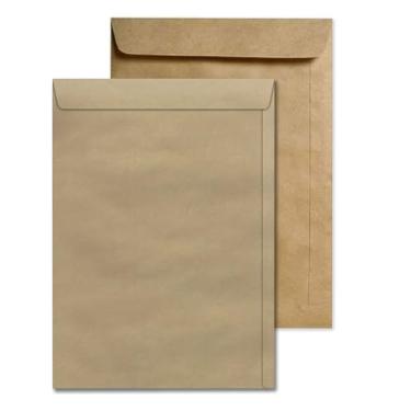 Imagem de Envelopes A4 Tamanho 22x32 cm Feito de Papel Kraft Cores Variadas(Pardo 250 Und)