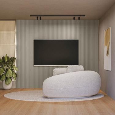 Imagem de Painel para Tv 80 Polegadas Ripado Modular Gris Fosco