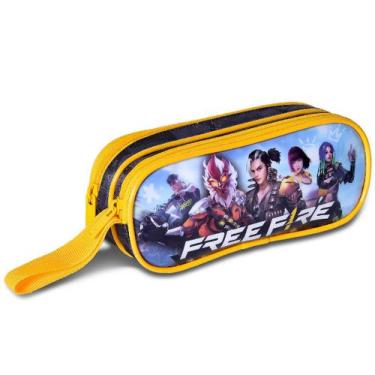Imagem de Estojo Duplo Free Fire Gamer Personalizado Escolar Meninos - Clio Styl