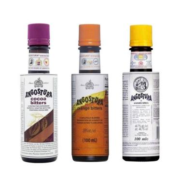 Imagem de Kit 3 Bitter`s Angostura 100ml - Orange + Cocoa + Aromatic
