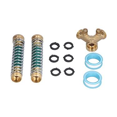 Imagem de FTVOGUE Lases Splinters Brass Pesadas 2 Caminhos Conexão de água Antiquorrosiva para Torneira Ao Ar Livre de Jardim Com Máquinas de Lavar Gengivas de Proteção de Mangueira