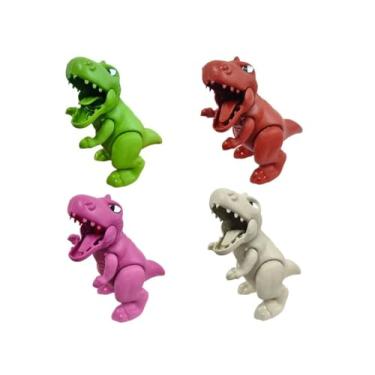 Imagem de Brinquedo Dinossauro Trex Articulado 24cm Interativo Educativo Infantil Colecionável Presente Menino E Menina