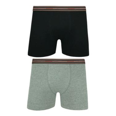 Imagem de Kit com 2 Cuecas Adulto Boxer Algodão Lupo