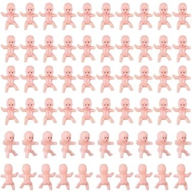 Imagem de ZZYFGH 60 PCS Plastic Babies for Games, 1 Inch White Mini Babies Tiny Baby for Shower Game, My Water Broke Ice Cube Game, King Cake Baby for Party Decorations