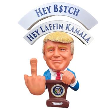 Imagem de Boneca Donald Trump - Este Trump Bobblehead tem um dedo médio balançando em vez de cabeça | Hey Liberals Hey Media Sleepy Joe | Eleição Trump 2024 #MAGA