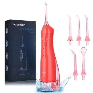 Imagem de Water Flosser Tovendor Electric Cordless 300mL IPX7 à prova d'água