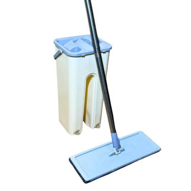 Imagem de Mop com Balde Duplo 5 litros, 2 em 1 lava e seca, Refil de microfibra - Top Rio