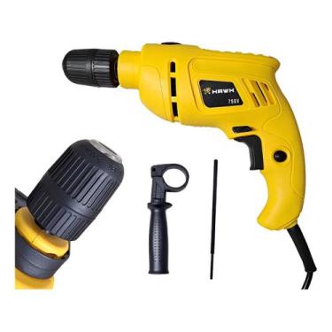 Imagem de Furadeira Elétrica De Impacto 750w 3000rpm Mandril Rápido - Hawk, Amar