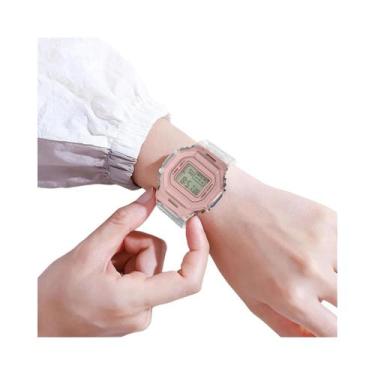 Imagem de Relógio Esportivo Digital Transparente Unissex Para Crianças, Relógio 
