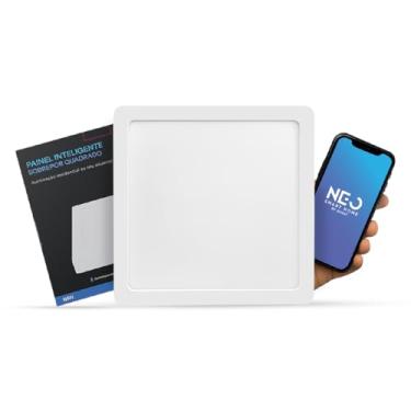 Imagem de Kit Painel led Plafon Smart Inteligente Wi-fi 2.4 GHz 18w ou 24w 2700k a 6500k Alexa google 110/220 Bivolt Neo Avant (18W, 1)