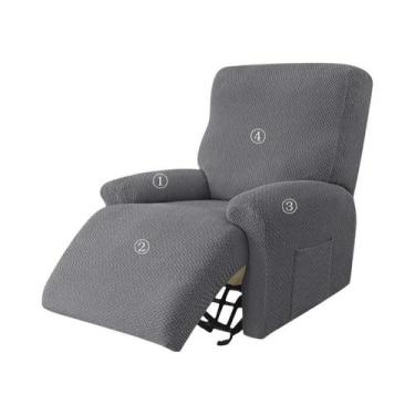 Imagem de Capa De Poltrona Reclinável Jacquard Antiderrapante Para 1 Lugar, Capa