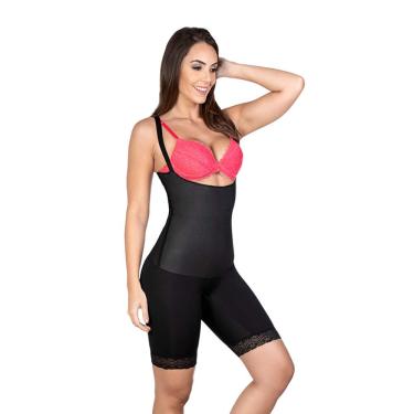 Imagem de Corselet Bermuda Invisible Alta Compressão Esbelt 4004 Emborrachado