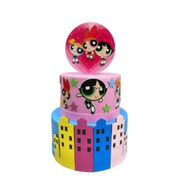 Imagem de Bolo fake meninas super poderosas - Catavento