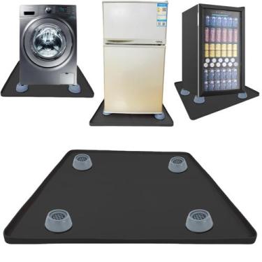 Imagem de Tapete de silicone para mini geladeira QinsuiKai 20x20cm com bordas le