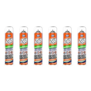 Imagem de Kit 6 espuma desengordurante limpeza pesada sem esforço zip 300ml my p