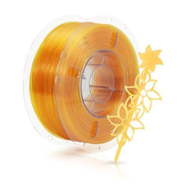 Imagem de FilaBees Filamento transparente PETG transparente 1,75 mm, filamento de impressora 3D de alta resistência PETG rápido para impressão rápida e de alta precisão, filamento de impressão 3D de melhor