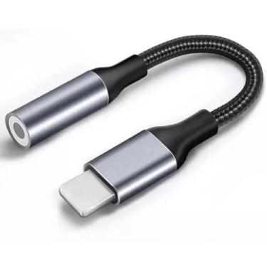 Imagem de Cabo Adaptador Fone De Ouvido Lightning P2 Original Kaidi
