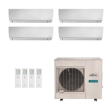 Imagem de Ar-Condicionado Multi Split Inverter Fujitsu 35.000 (2x Evap HW 9.000 + 2x Evap HW 12.000) Quente/Frio 220V