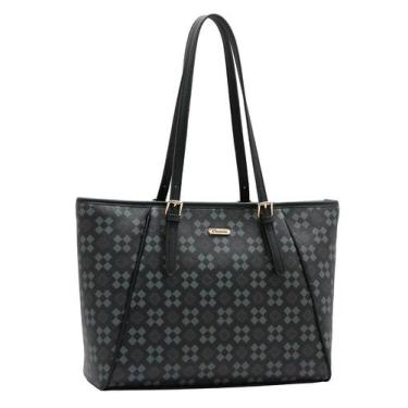 Imagem de Bolsa Chenson Feminina De Ombro Tote Grande Em Pu Original, Preto