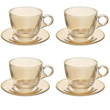 Imagem de Xícara chá Menfis jogo 8 peças âmbar