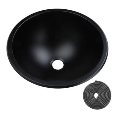 Imagem de Pia redonda de aço inoxidável QANYEGN para RV, pia de cozinha pequena para RV, porta de drenagem redonda de 12 pol. 40 mm para barco caravana RV