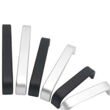 Imagem de Maçanetas e puxadores de porta de armário de cozinha de liga de alumínio sólido para melhoria da casa ferragens 2 peças (fosco oxidado 224 mm)
