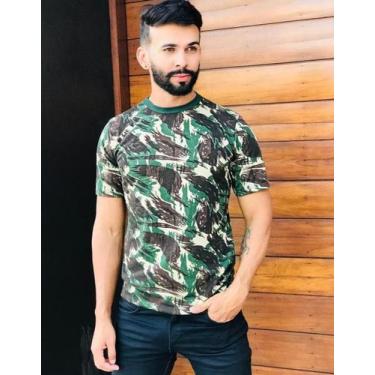Imagem de camisa camuflada adulto P, G