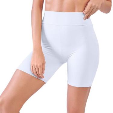 Imagem de Short Modelador Microfibra - donna, P, Branco