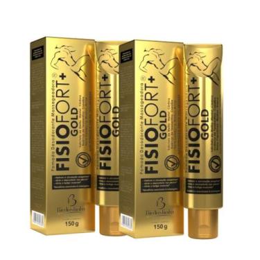 Imagem de 2 Pomada Massagem Fisiofort Premium Gold Bio Instinto 150g