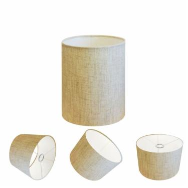 Imagem de Cúpula Abajur Cilíndrica Cp-8001 Ø13x15cm Rustico Bege
