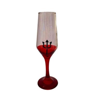 Imagem de Taça Pomba Gira Tridente Champagne Vidro 186Ml