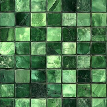 Imagem de HOMETITUTE 20 peças de adesivos de azulejo de mosaico de mármore verde descasque e cole azulejos decorativos à prova d'água adesivos removíveis para cozinha, banheiro, escada, elevador, cobertura de