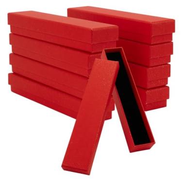 Imagem de GOMAKERER 20 peças, caixa de armazenamento de moedas, colar de joias de papelão, caixas de armazenamento de presente, caixa de papel retangular, recipientes de joias de papelão, organizador de