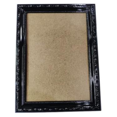 Imagem de Moldura Quadro Foto 30x40 Trabalhada Linda Com Vidro Premium(Preto)