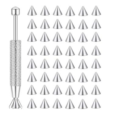 Imagem de LORACOXS 48 peças de bolas e pontas de substituição de 3 mm, bolas e pontas de aço cirúrgico, língua de barra, mamilo, umbigo, sobrancelha, torre, peças de piercing, Aço inoxidável, Sem Pedra Preciosa