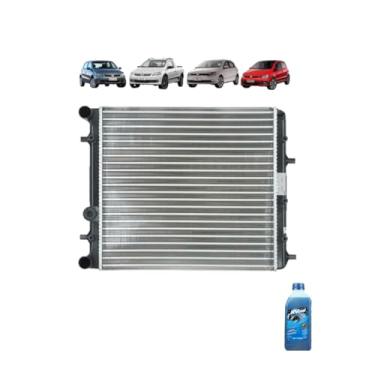 Imagem de Kit Radiador VW Gol GV 09 Fox 09 1.0 1.6 E Aditivo Visconde RV Cool Azul