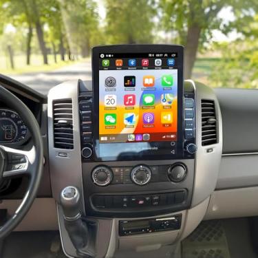 Imagem de Rádio estéreo automotivo Double Din atualizado para Mercedes Benz Sprinter 2007-2018 GPS Navi Head Unit 24.6 cm, tela sensível ao toque Android 14, compatível com Carplay sem fio, Android Auto-/FM/SWC