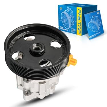 Imagem de PHILTOP Bomba de direção hidráulica 201009 com polia, adequada para 2007-2020 Sprinter 2500/3500 3.0L, 2019-2020 Sprinter 1500, 2021-2022 Sprinter 2500 3.0L 4WD, substitui OE 201009, 34666 69301