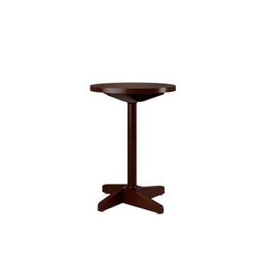 Imagem de Mesa Bar Baixa Piratini 60x77cm em Madeira Maciça Castanho Acetinado